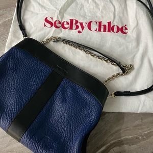 See by Chloe Blue Shoulder Bag